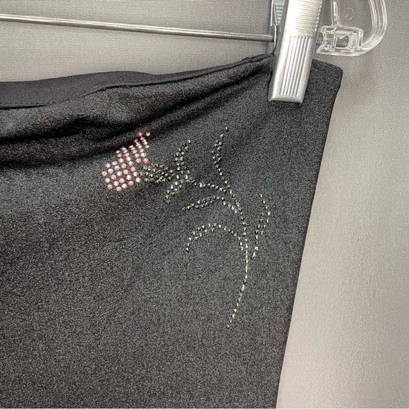 Vintage LE CHATEAU strapless slip dress with rhinestone flower design minimalist - Picture 15 of 16